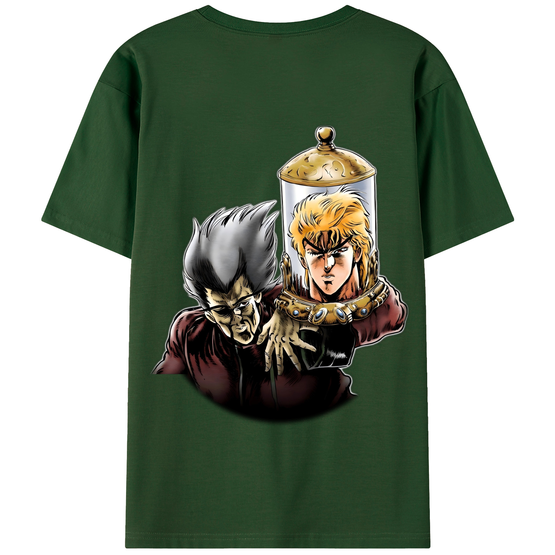 （画像用） ジョジョの奇妙な冒険 ディオ?ブランドー JoJo's Bizarre Adventure Dio Brando 綿100％半袖Tシャツ（背面プリント）